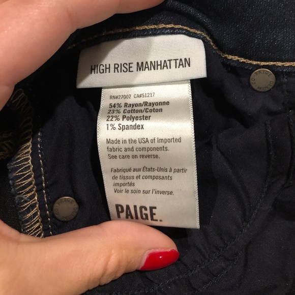 Paige High Rise Manhattan Boot Cut Jeans - Picture 6 of 6
